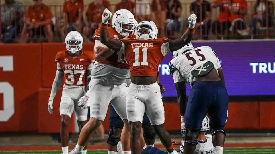 ul-monroe football vs texas longhorns football match player stats